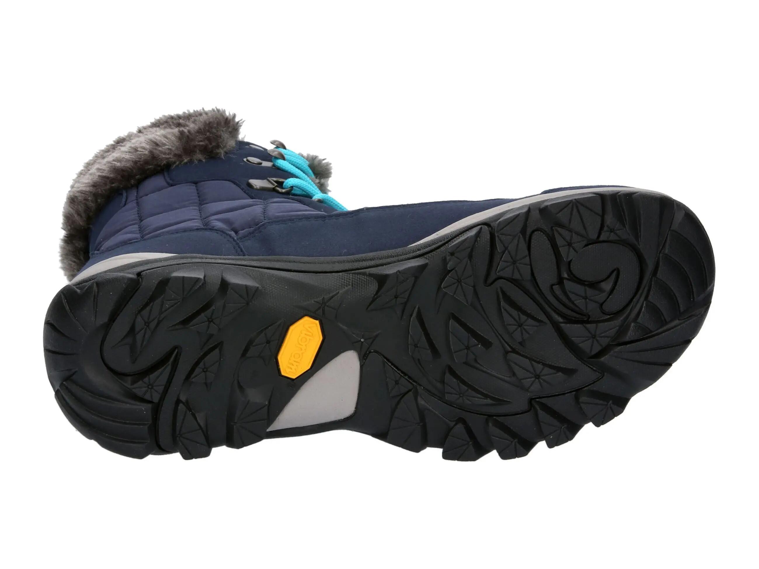 stivale invernale - donna - impermeabile, suola vibram - blu scuro 6/6