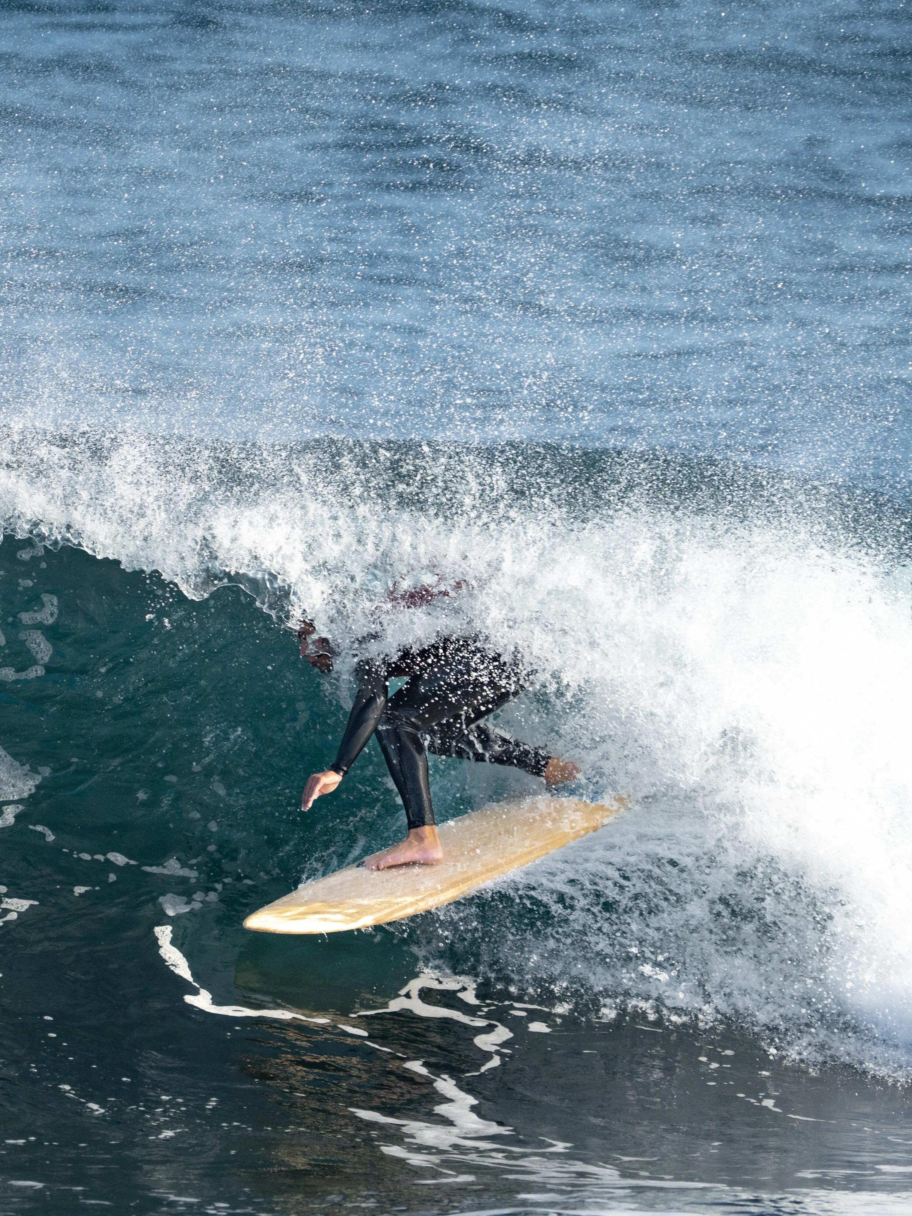 Deska surfingowa z żywicy epoksydowej i drewna - Ray - 6'3 x 21" x 2.5" - 36,6L 9/12