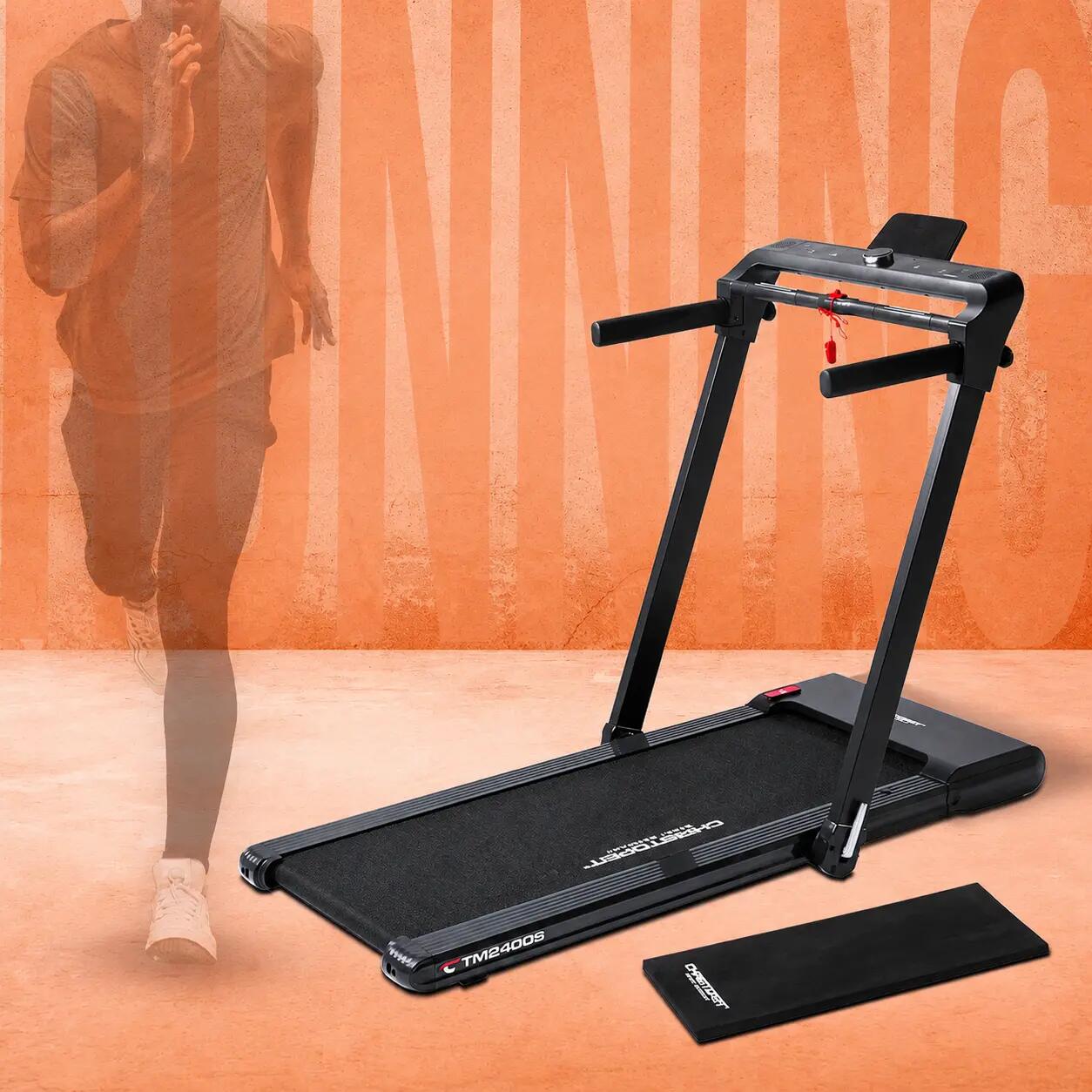 Tapis de course pliable  grande surface de course  commande gestuelle TM 2400 S 2/7