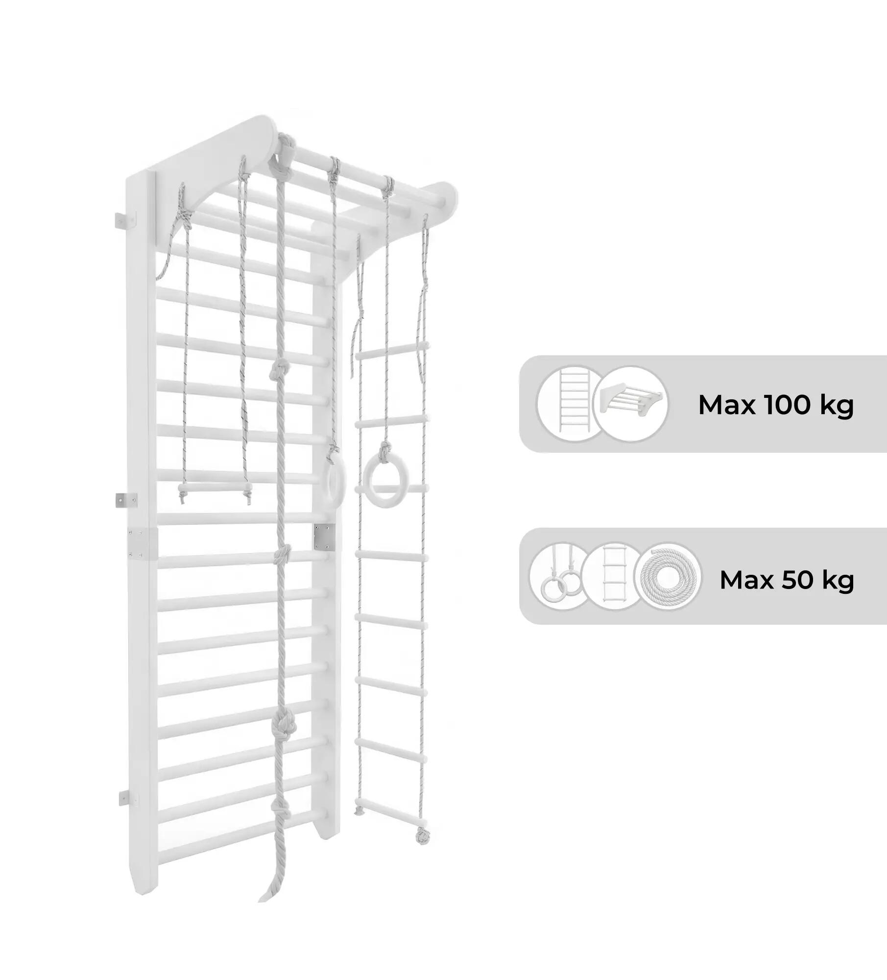 Kinder Sport échelle de gymnastique bois noir MAŁPISZON EU 6/6