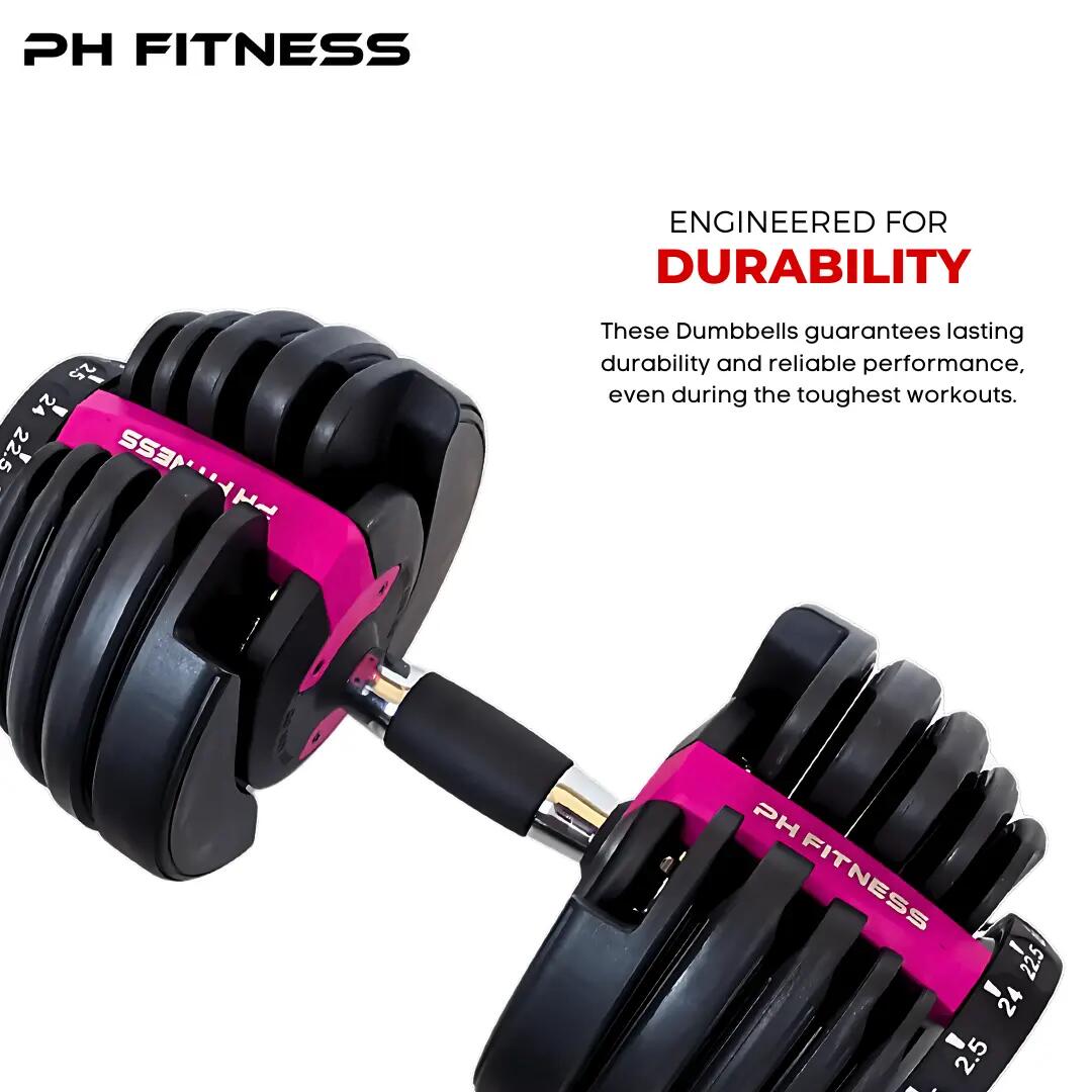 Mancuernas ajustables Smart 2 × 24 kg 6/9