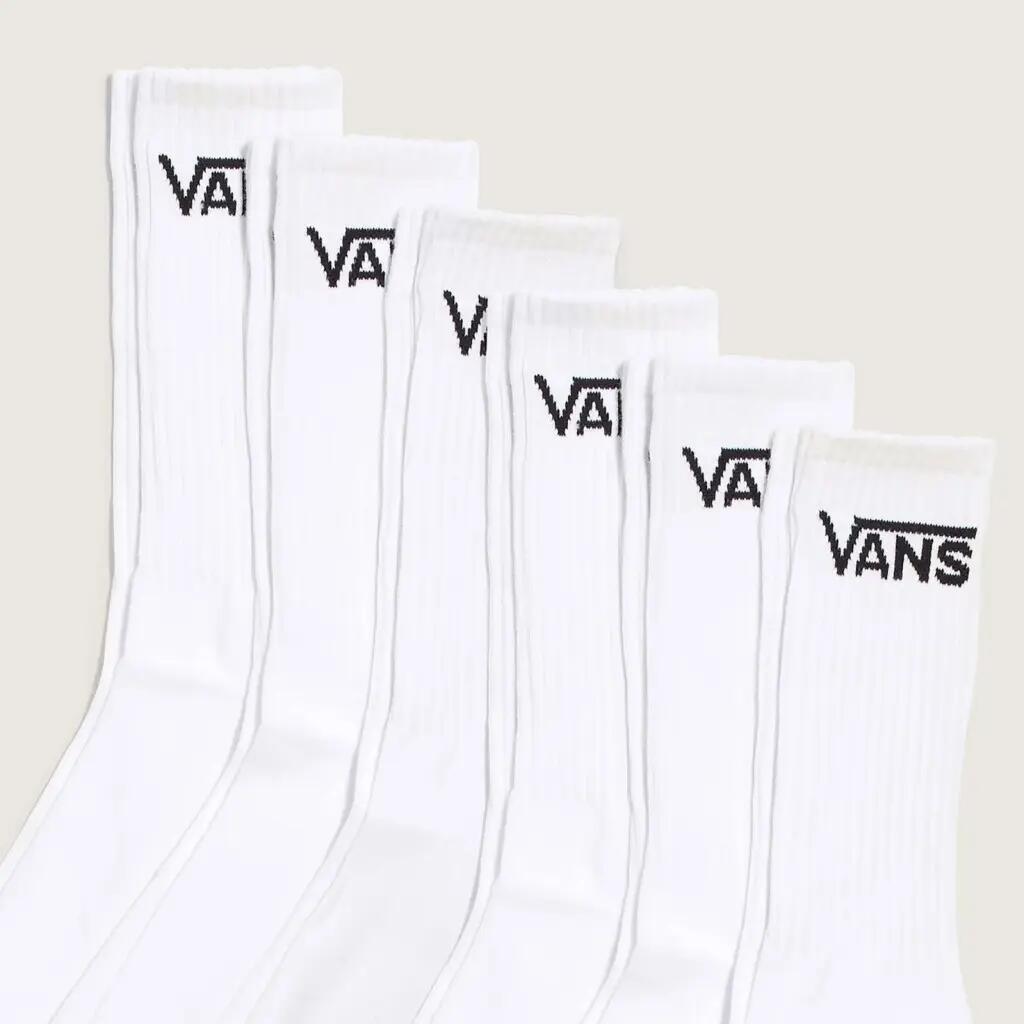Meias Vans Modelo Vn000qcbwht1 Classic Crew Cor Branco 2/5