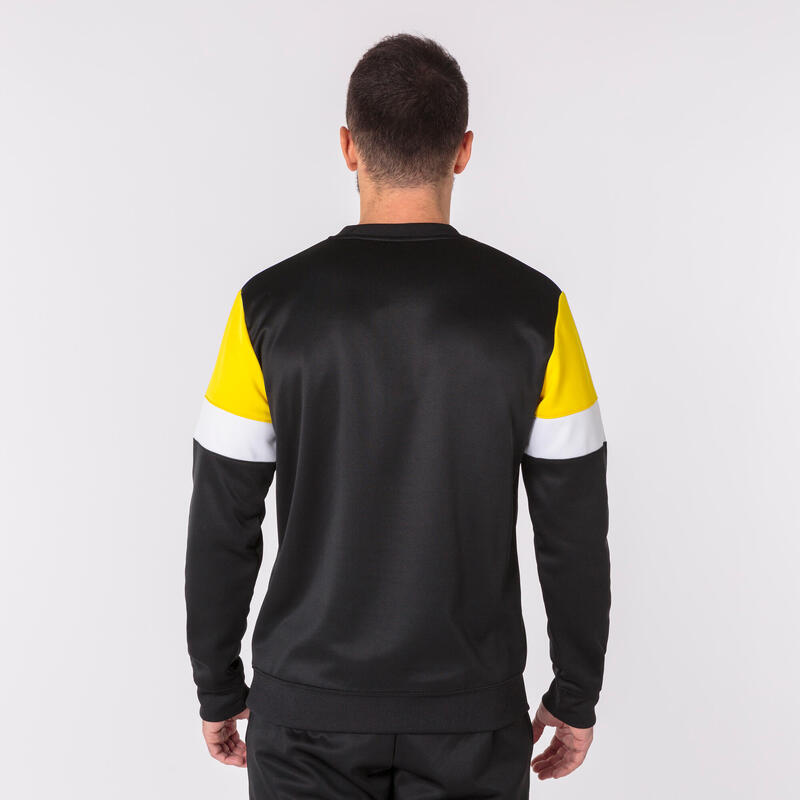 Sweat-shirt Garçon Joma Crew iv noir jaune blanc
