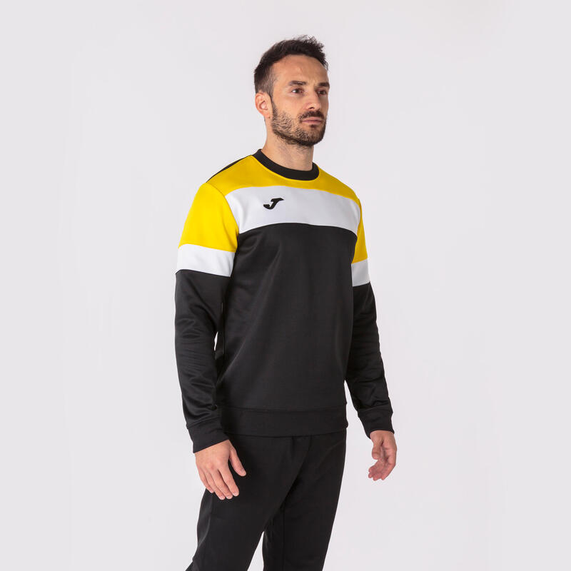 Sweat-shirt Garçon Joma Crew iv noir jaune blanc