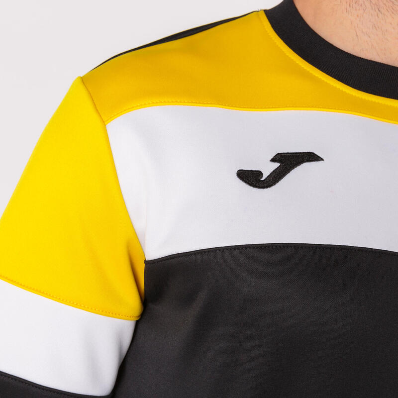 Sweat-shirt Garçon Joma Crew iv noir jaune blanc