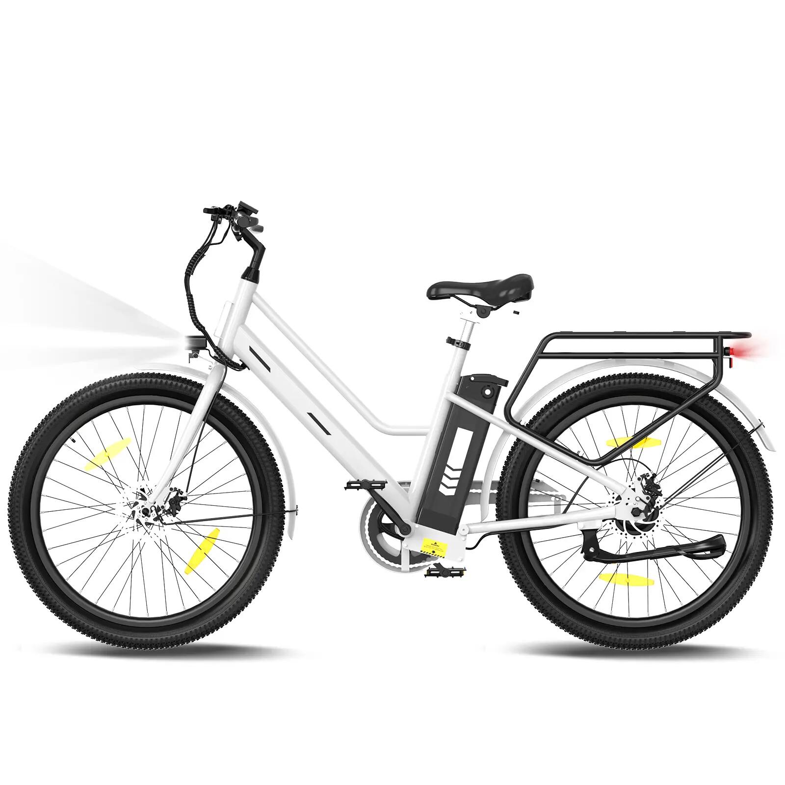 Bici elettrica urbana 27,5" batteria rimovibile 36V 12Ah autonomia 100 km BK8SL 3/7