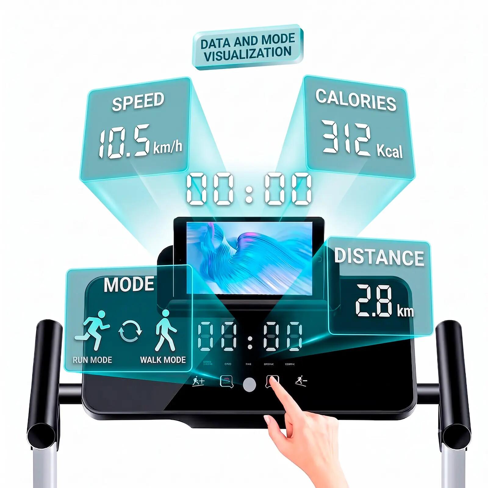 Tapis roulant intelligente Clover Fitness - S1 2/7