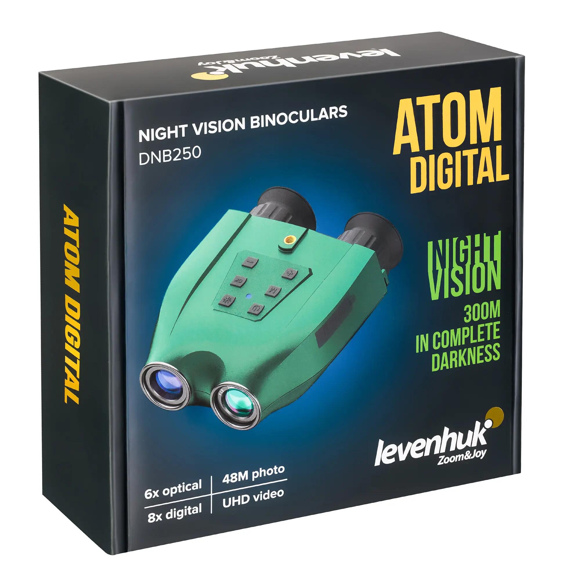 Prismáticos digitales de visión nocturna Levenhuk Atom Digital DNB250 13/13