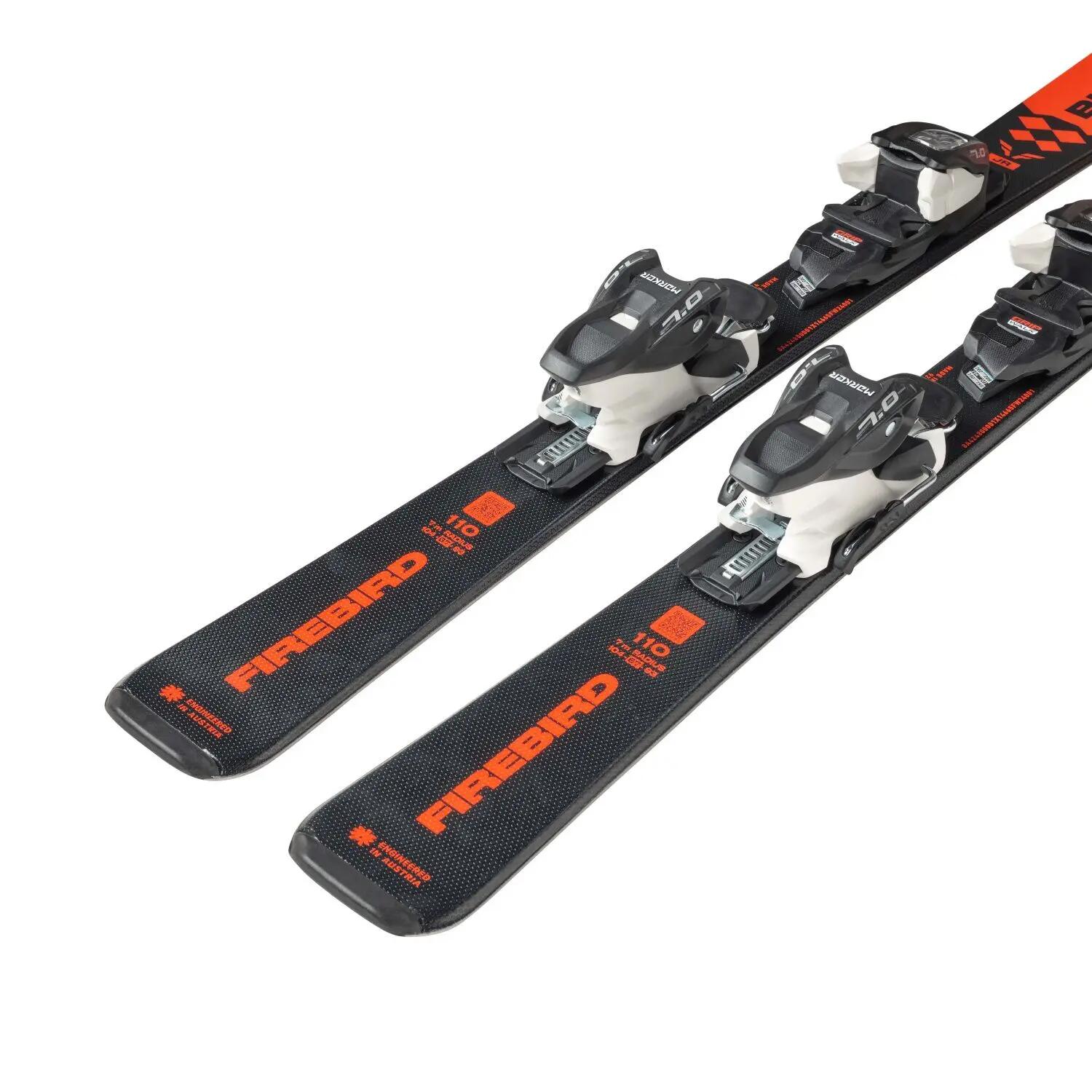 Paquete de esquís Blizzard Firebird Jr + fijaciones FDT Jr 4.5, naranja, para 5/5