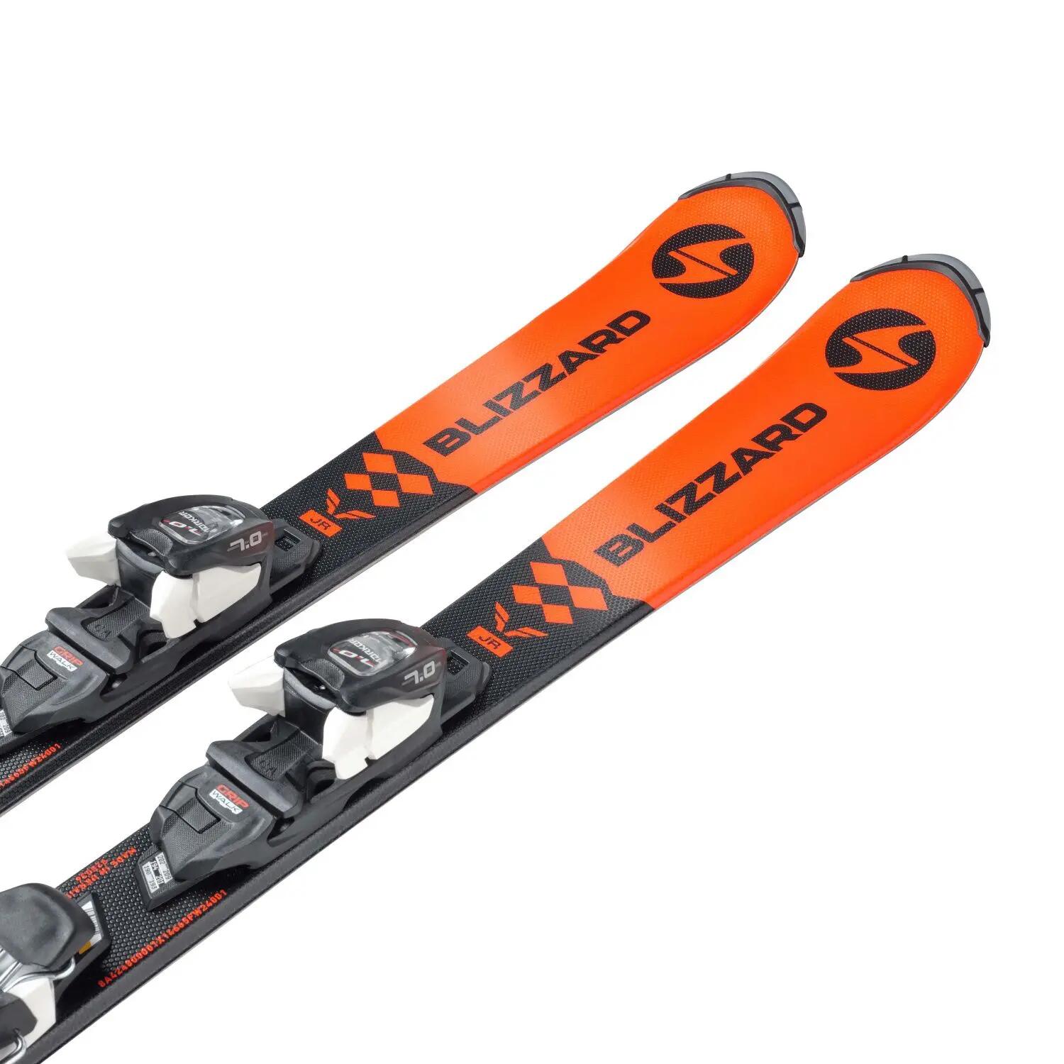 Paquete de esquís Blizzard Firebird Jr + fijaciones FDT Jr 4.5, naranja, para 4/5