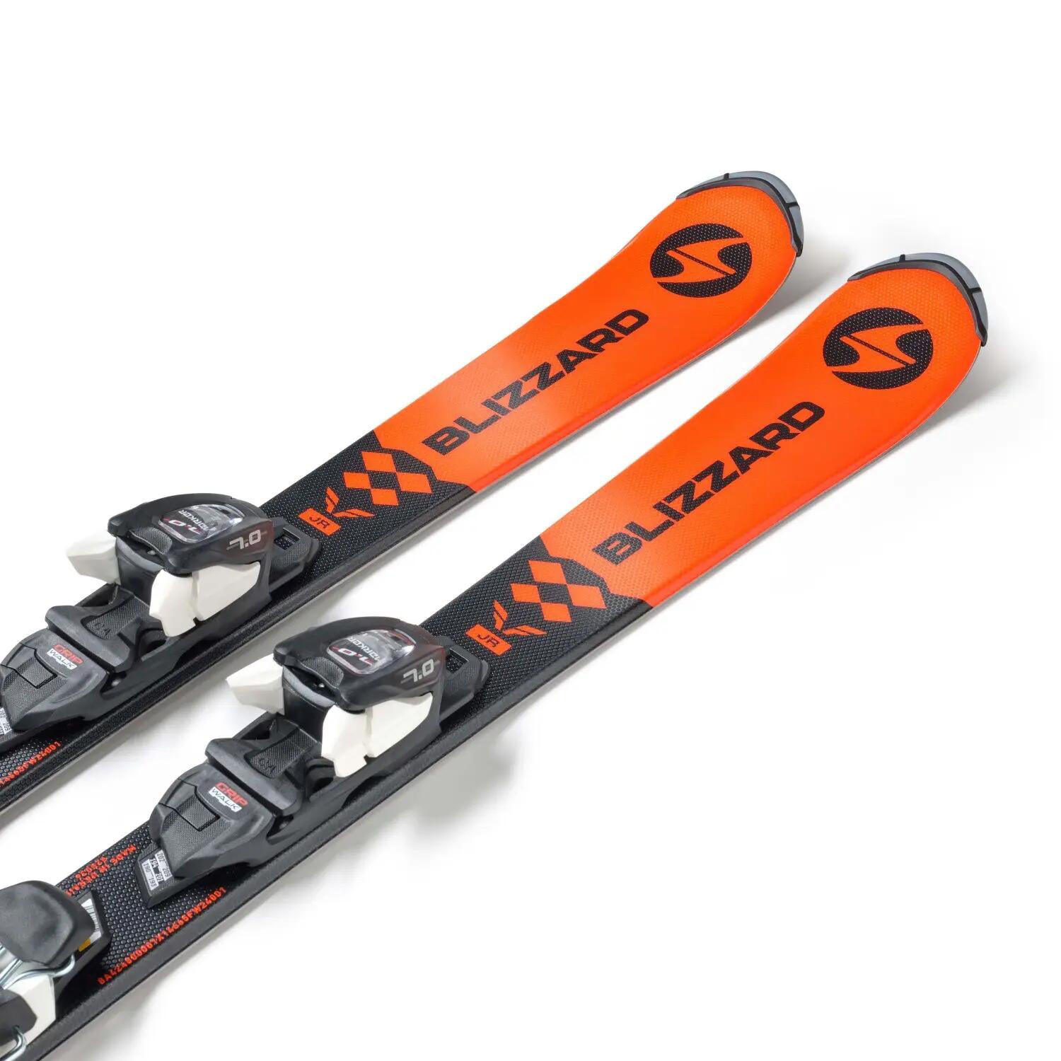 Paquete de esquís Blizzard Firebird Jr + fijaciones FDT Jr7 color naranja para 4/6