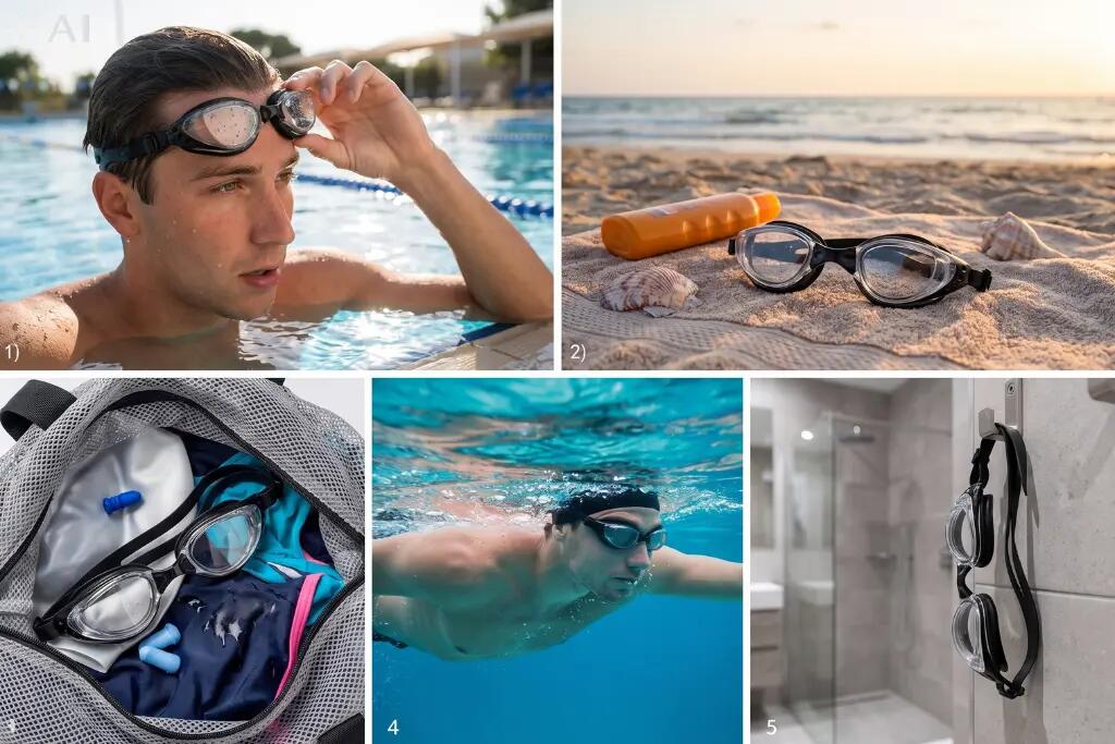 Okulary do pływania na basen treningowe unisex Aqua-Sport K19B 6/10