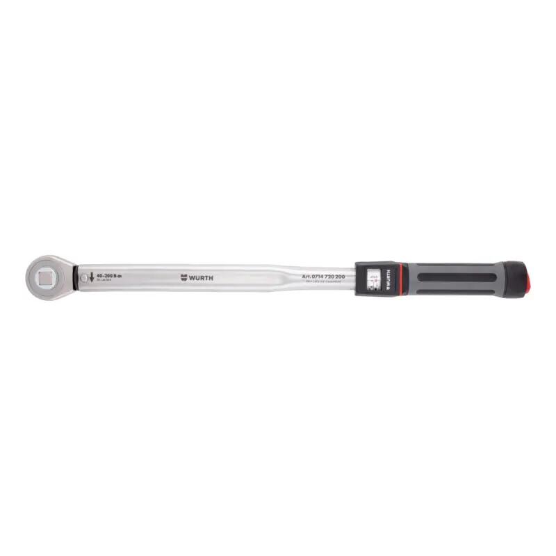 Wurth 1/2 Inch Torque Wrench 40-200Nm Ratchet Drive Tool for Precise Bolt Tighte