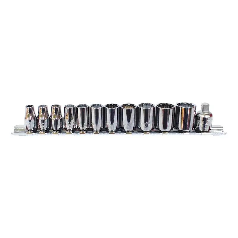 Wurth 1/4" 12pc Multi-Socket Wrench Set Chrome Metric/Imperial TX Bi-Hex Square