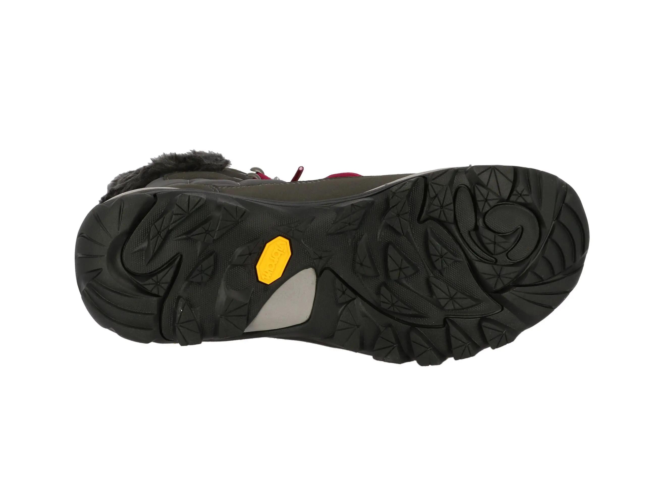 Snowboot - winterwandelen - dames - waterdicht, warm - grijs/groen 6/7