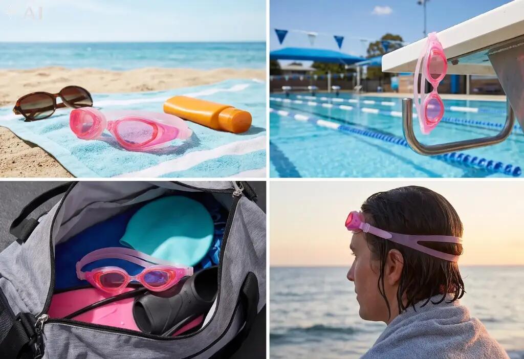 Okulary do pływania na basen treningowe unisex Aqua-Sport K19P 5/7