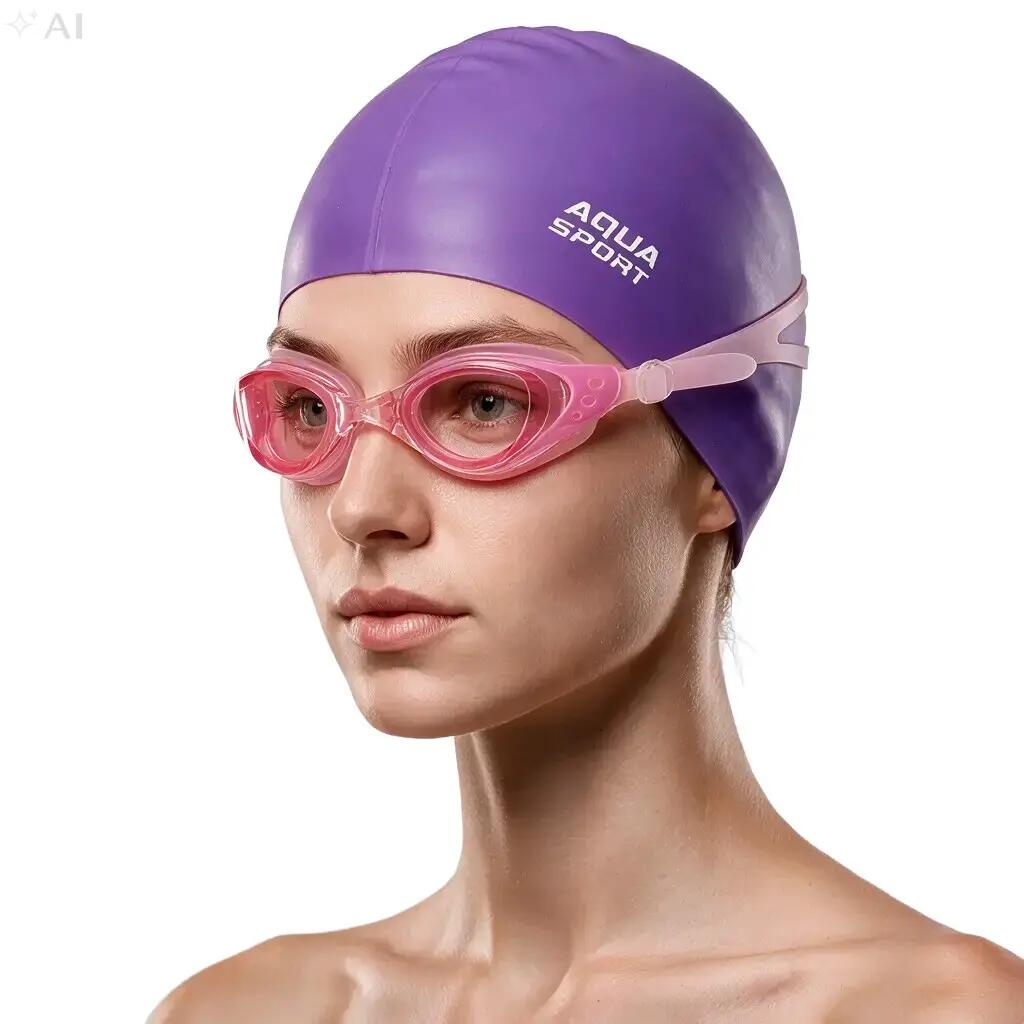 Okulary do pływania na basen treningowe unisex Aqua-Sport K19P 2/7