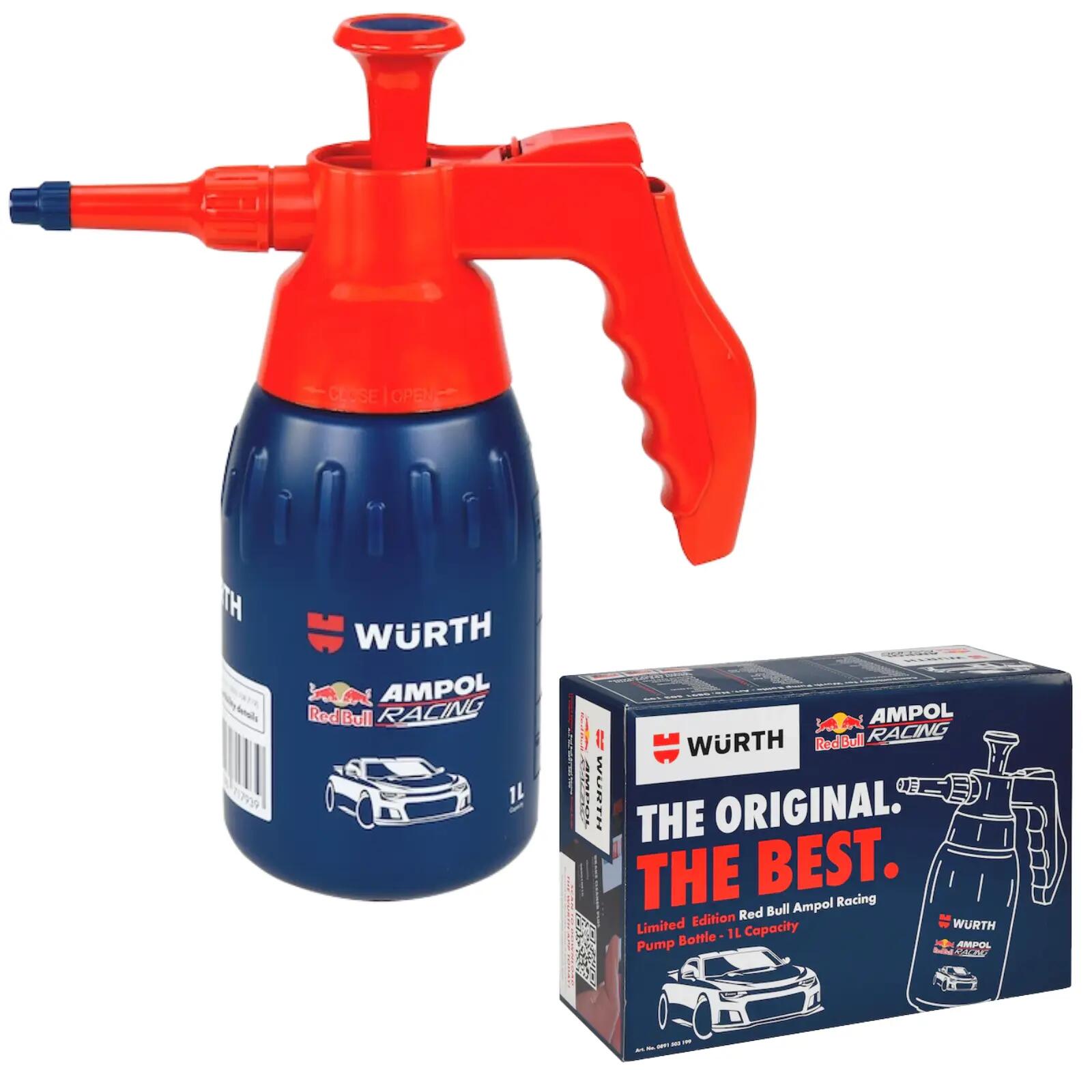 1L Wurth RedBull Ampol F1 Racing Brake Cleaner Specific Pump Spray Bottle Unfill