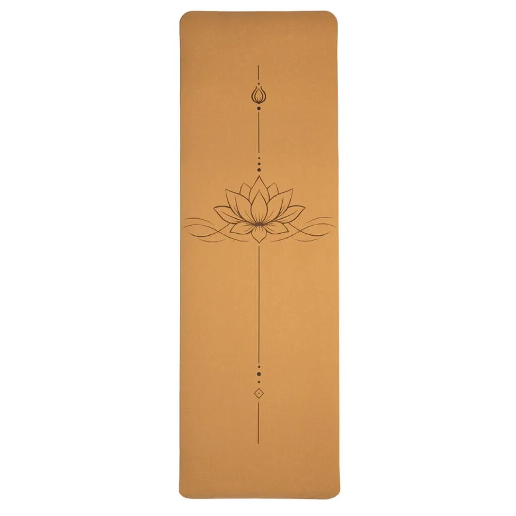 Йога подложка от корк, 5 мм – Lotus