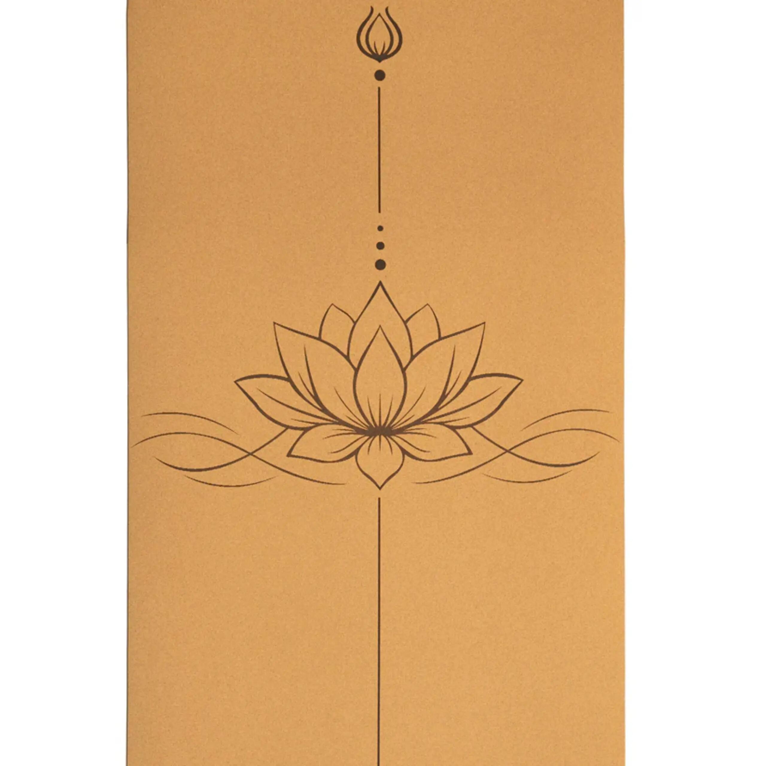 Tappetino da yoga in sughero Lotus da 5 mm 3/5
