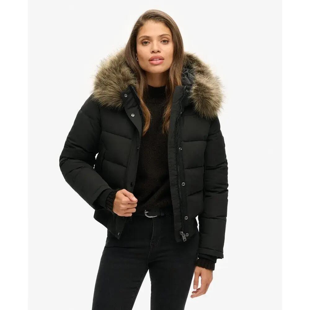 Plumífero con capucha de mujer Superdry Everest 3/6