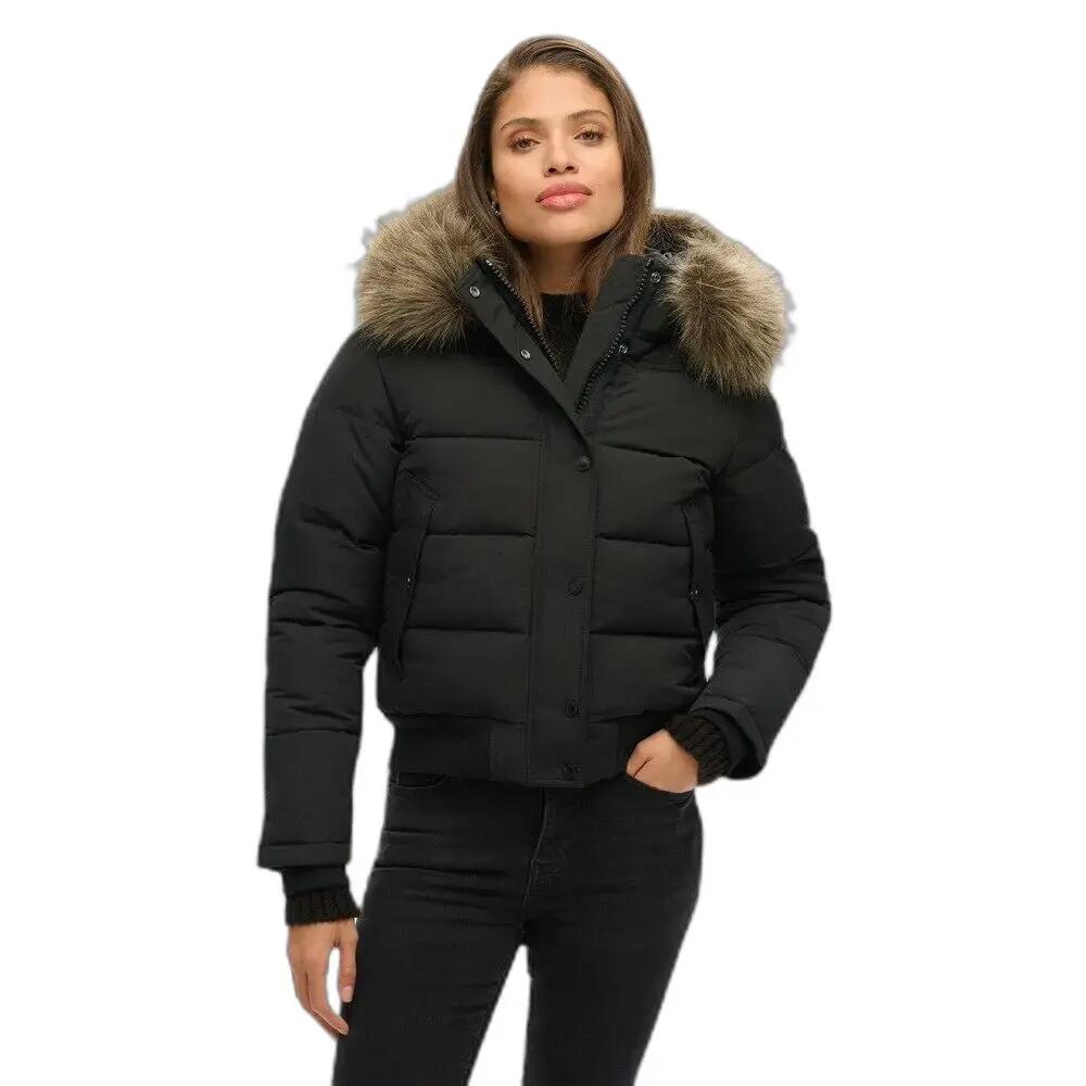 Plumífero con capucha de mujer Superdry Everest 2/6