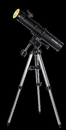 Télescope à miroir Galaxia 114/900 EQ3 avec adaptateur pour smartphone et filtr