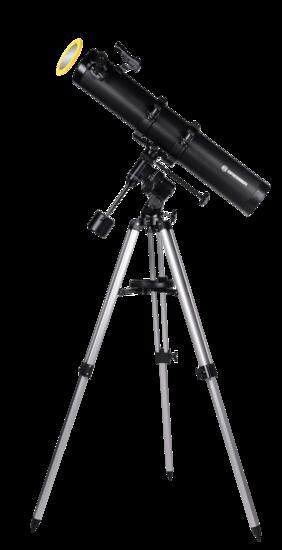 Télescope à miroir Galaxia 114/900 EQ3 avec adaptateur pour smartphone et filtr