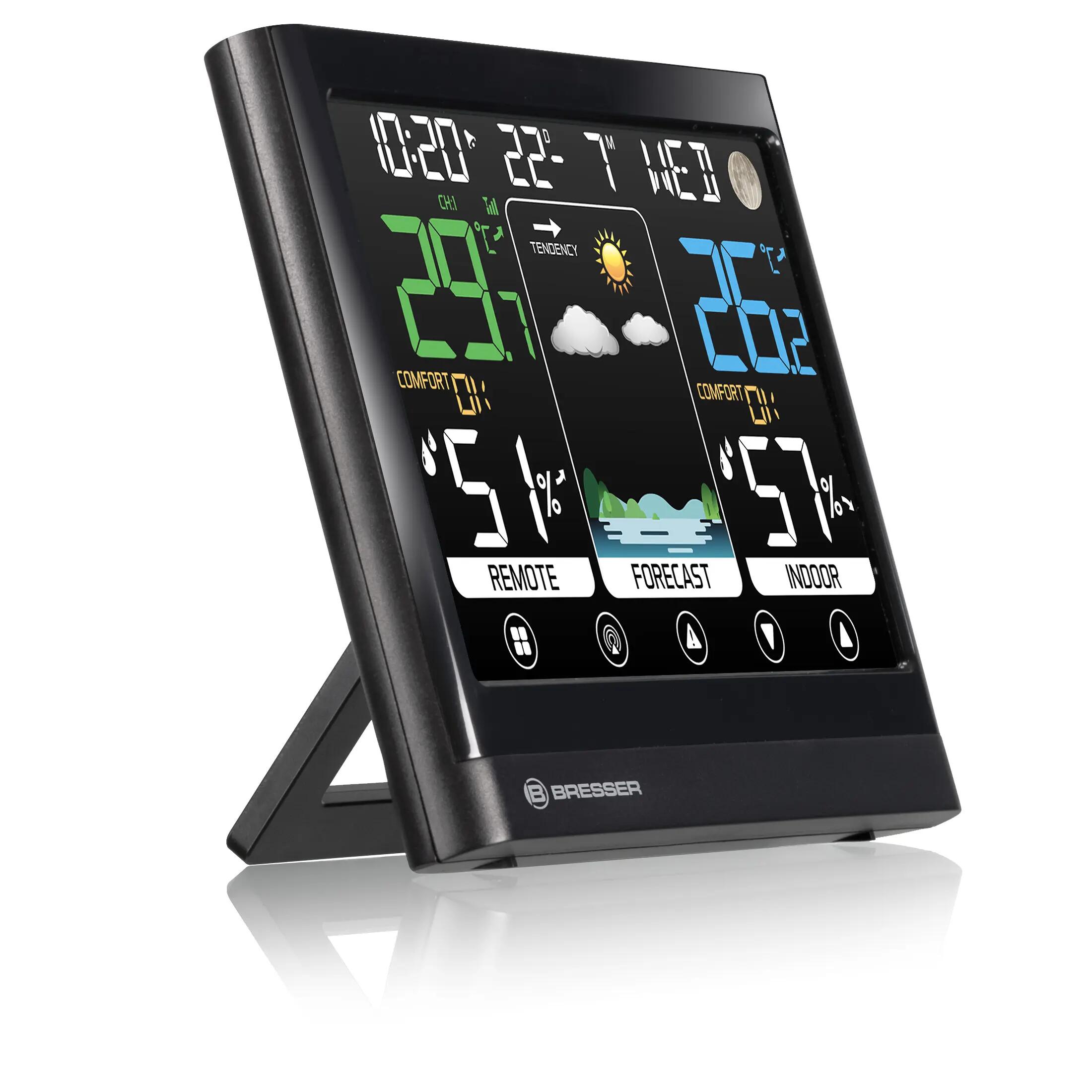 Estación Meteorológica en Color BRESSER MeteoTemp BF con Pantalla Táctil 2/5