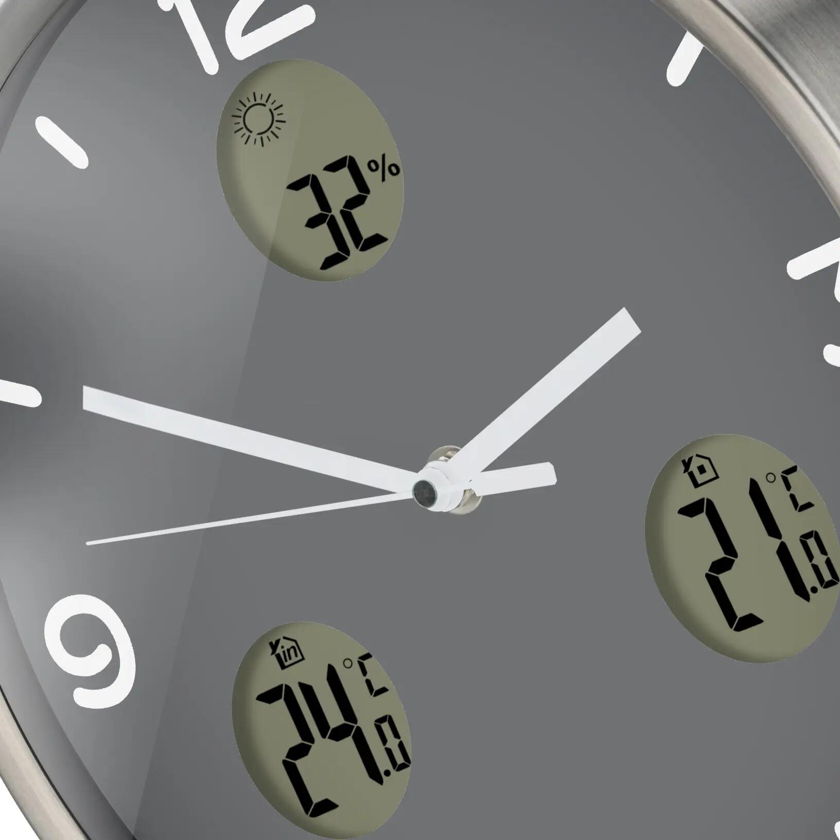 OPTUS MyTime Io NX Horloge murale radio pilotée avec Mesure de Temperature et Hu 2/6