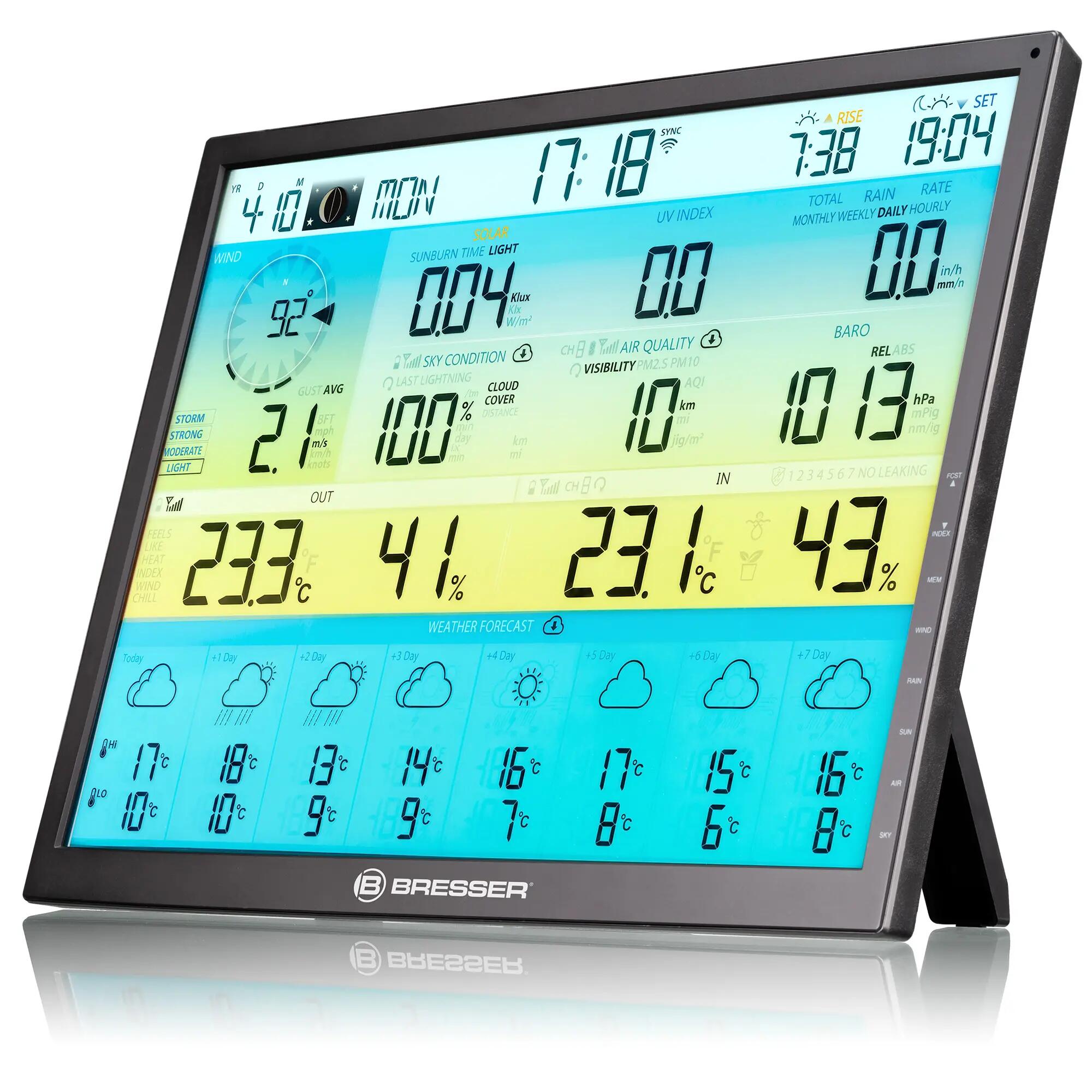 Stazione meteorologica 7-in-1 WiFi  8 giorni 4CAST XL ad energia solare 2/7