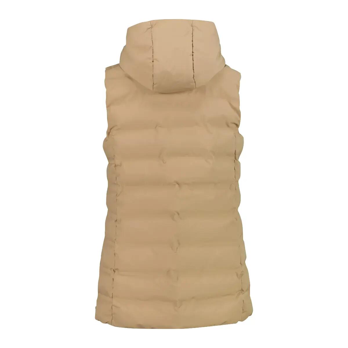 Wattierte ärmellose Damenjacke mit Kapuze und Reißverschluss CMP 2/6