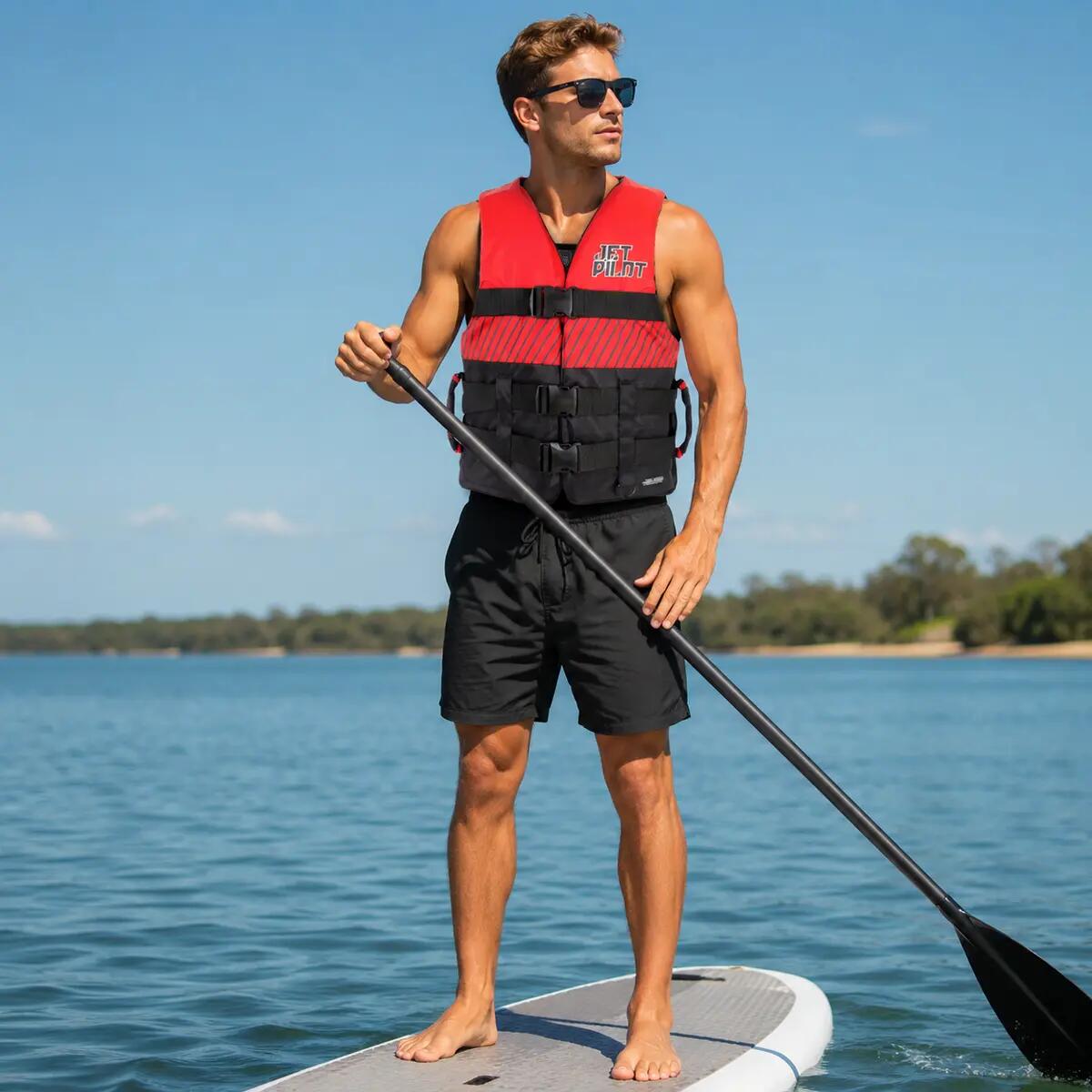 Kamizelka Jetpilot Helium F E Nylon Vest Black Red 5/6
