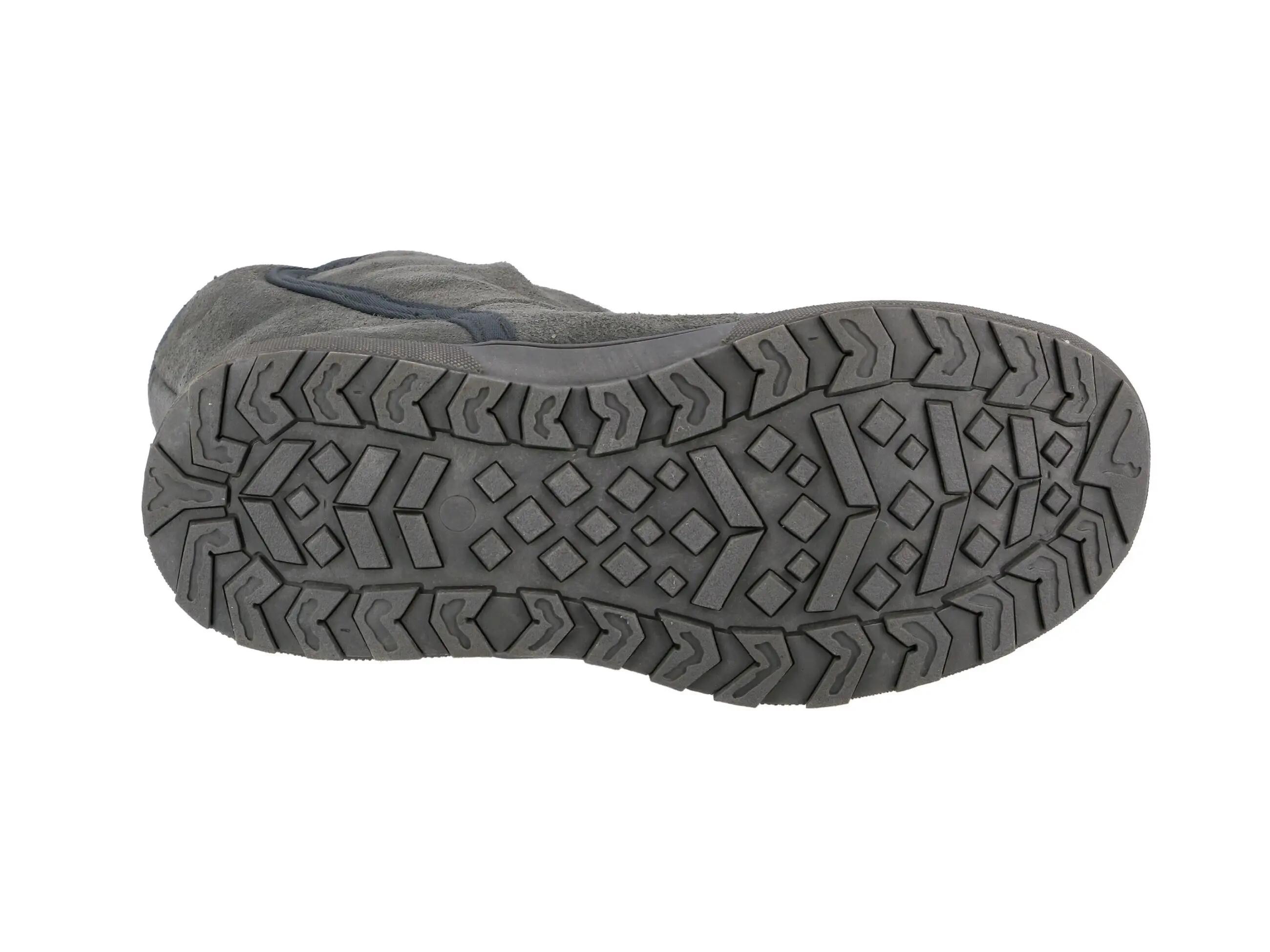 bottines - hiver - femme - suède - velcro ajustable - grises 6/6