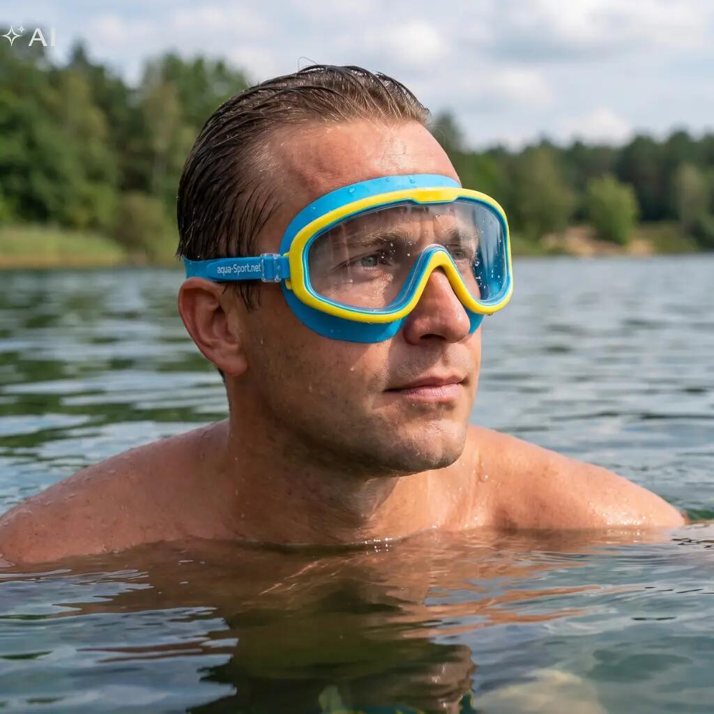 Okulary maska do pływania dla dzieci i dorosłych Aqua-Sport Pro 5/6