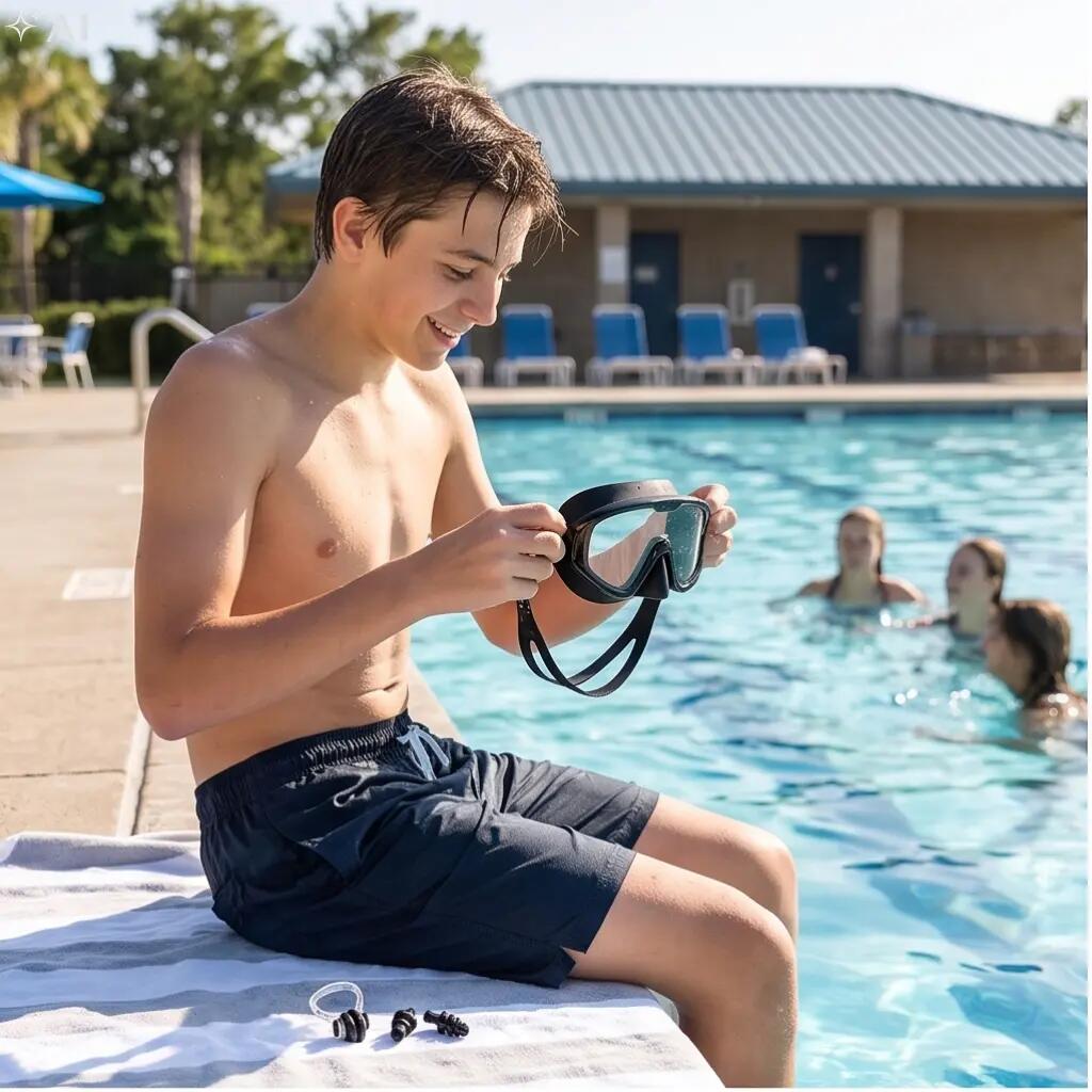 Okulary maska do pływania dla dzieci i dorosłych Aqua-Sport Pro 11/12
