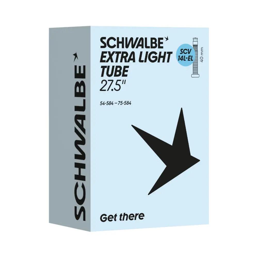 Schwalbe SCV14L-EL camera d’aria 54-75/584 con valvola 40 mm, nera 2/2