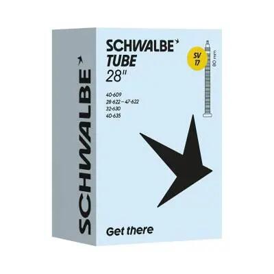 SCHWALBE Camera d'aria SV17 28/47-622/635 FV 80 mm