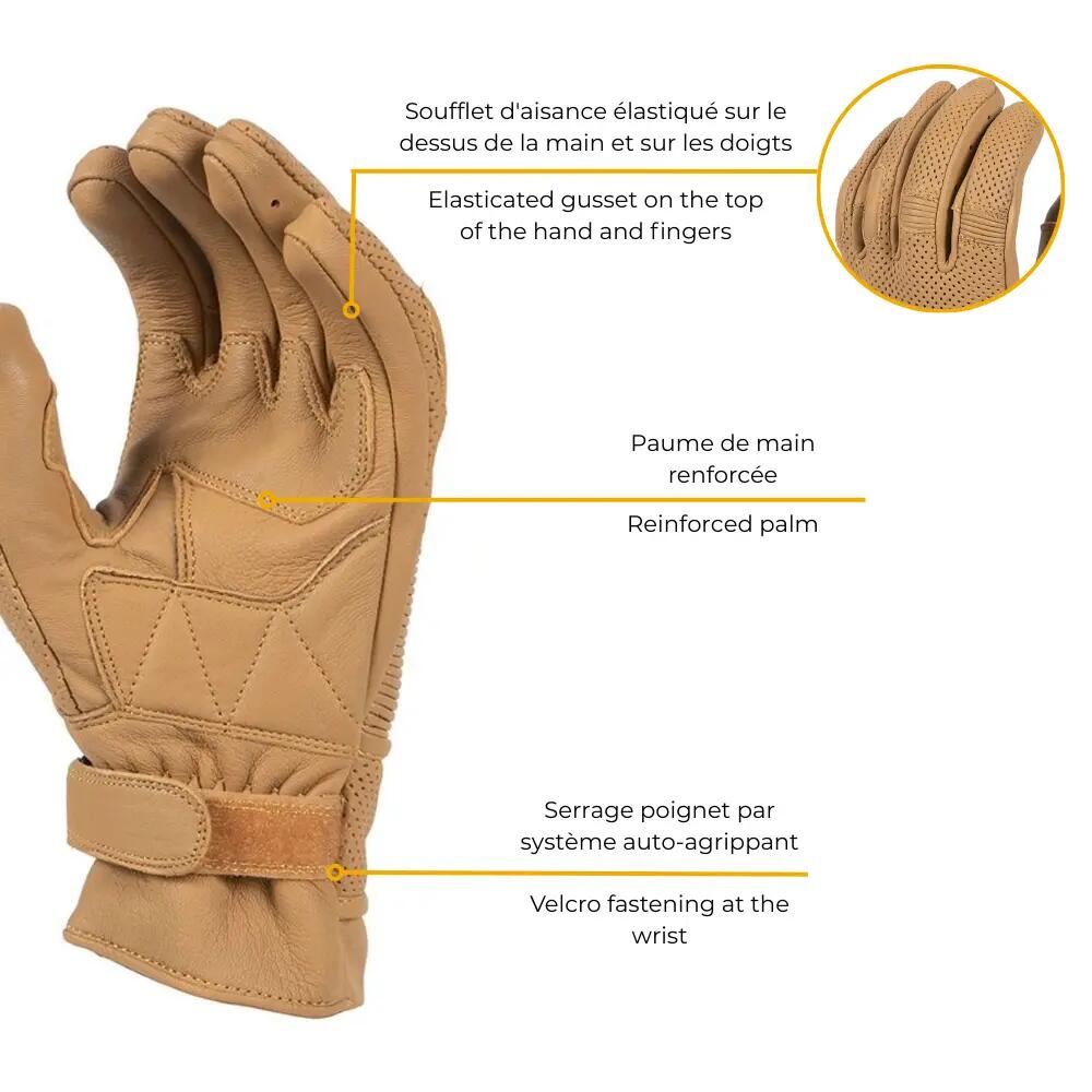Gants moto homologués CE SOUNDTRACK AIR 4/7