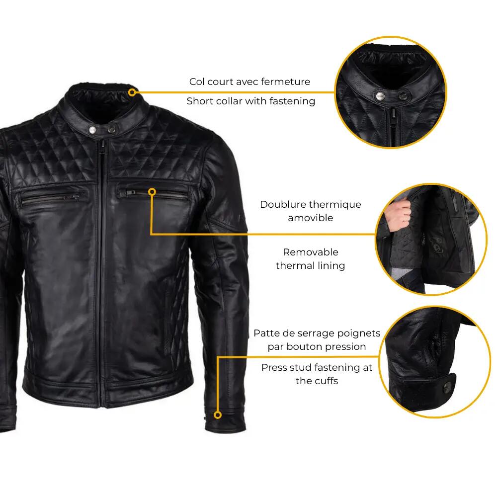 Blouson moto homme certifié | BLACKSMITH 4/7