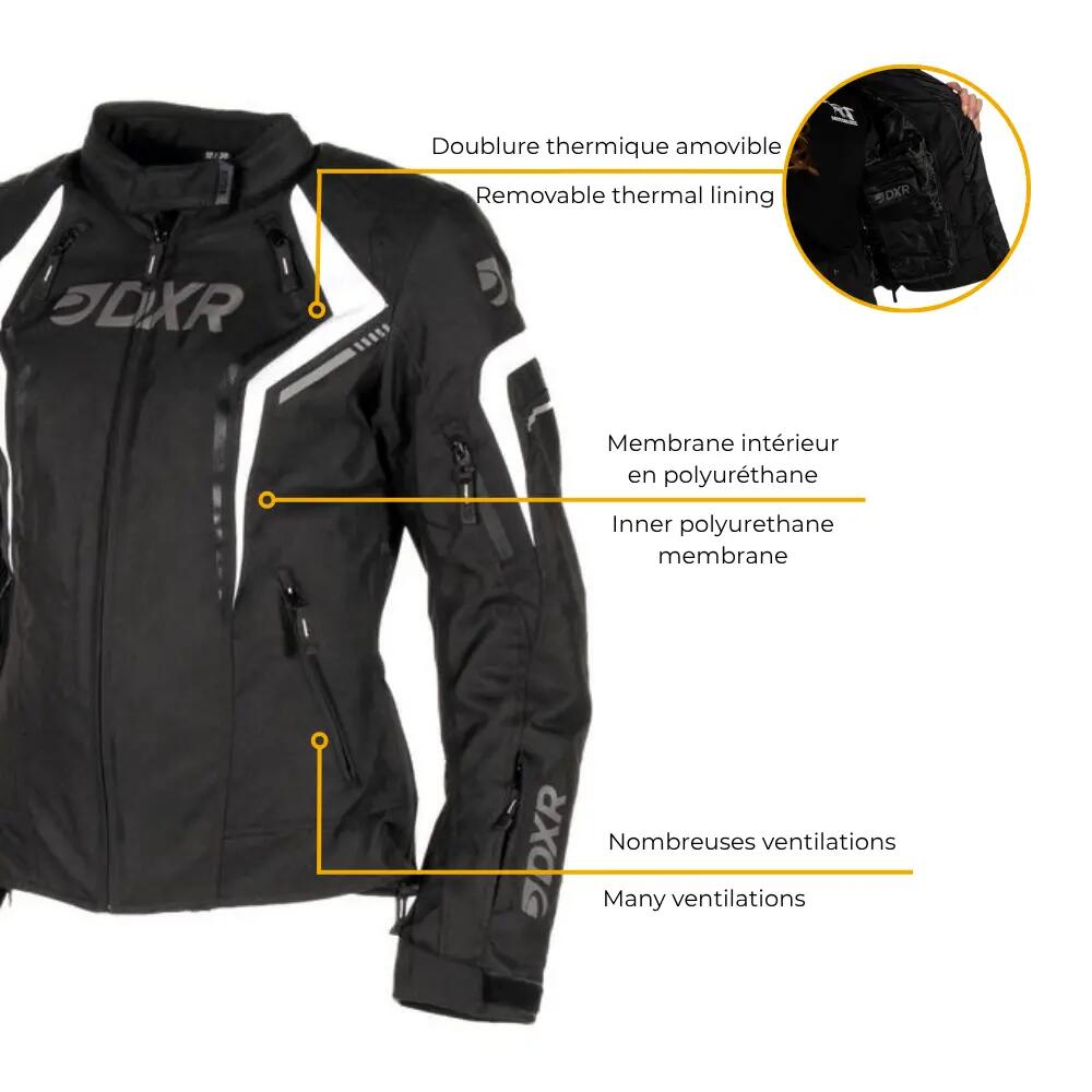Blouson moto femme certifié | JULIA 4/7