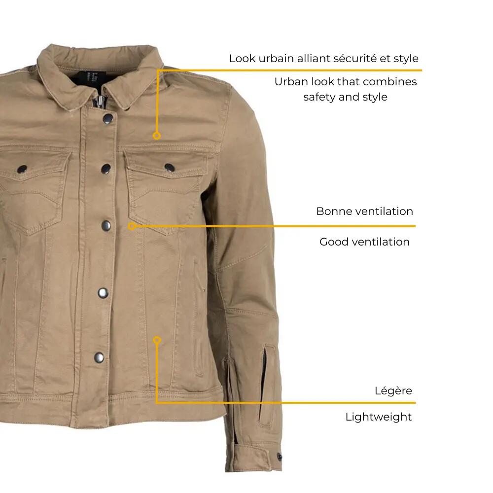 Blouson moto femme certifié | NAZAIRE LADY 4/7