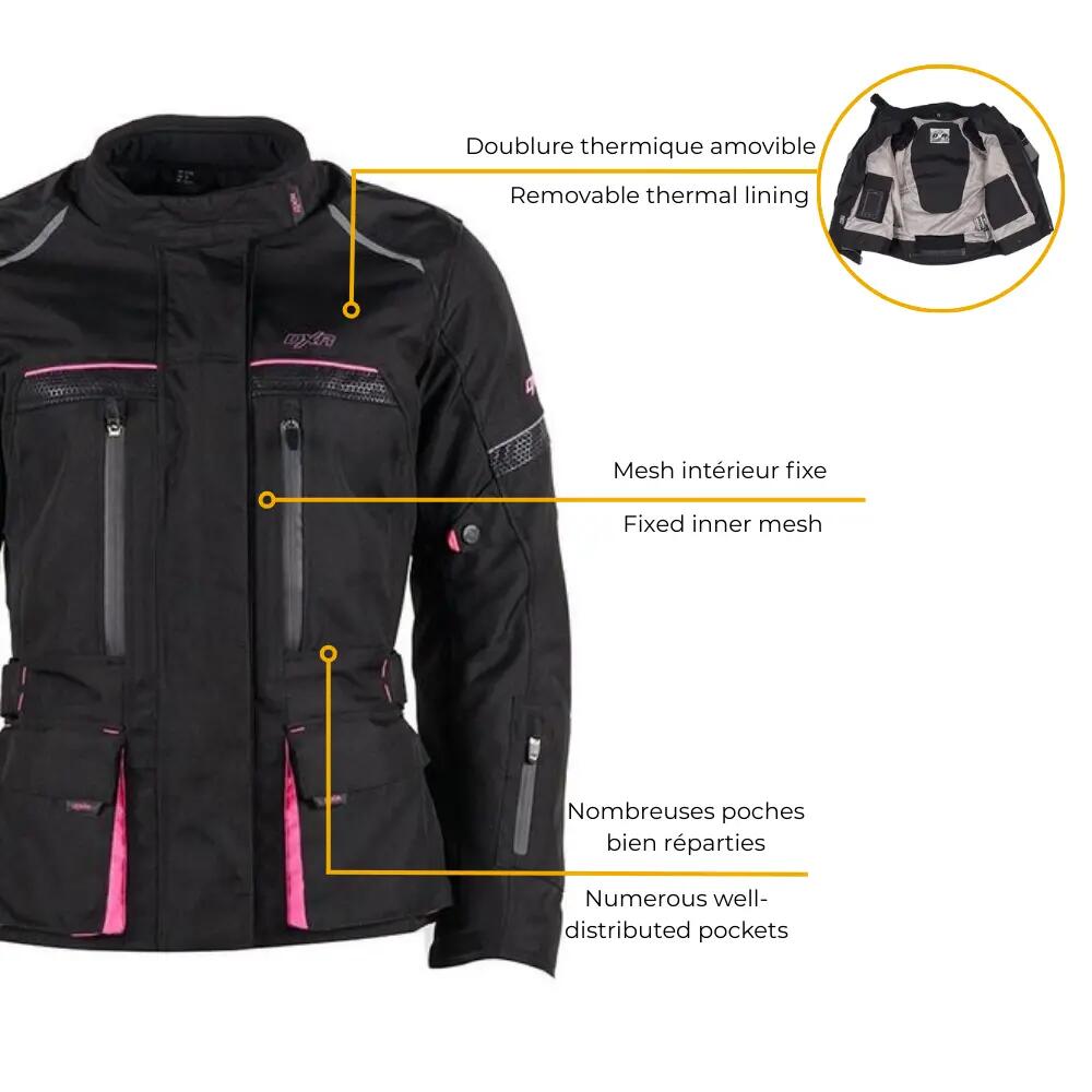 Veste moto certifiée moto ROADTRIP WOMAN 4/7