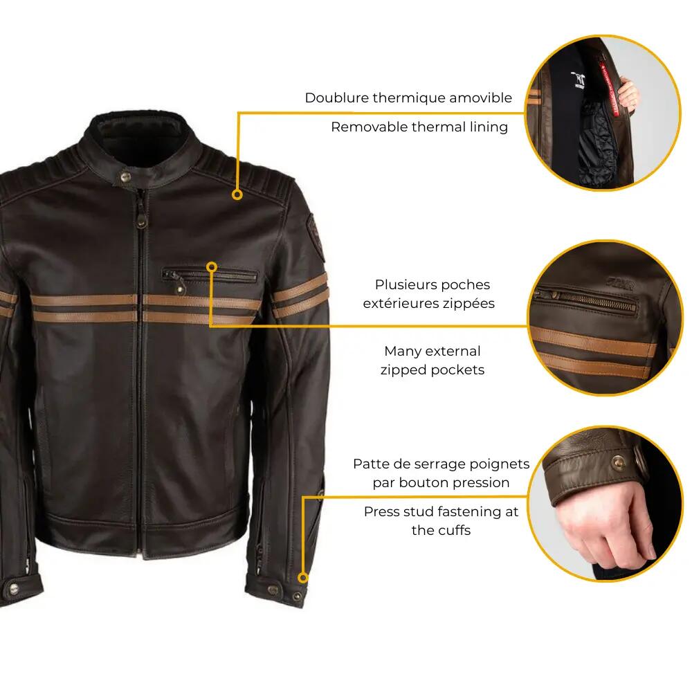 Blouson moto homme certifié | LEGEND 4/7