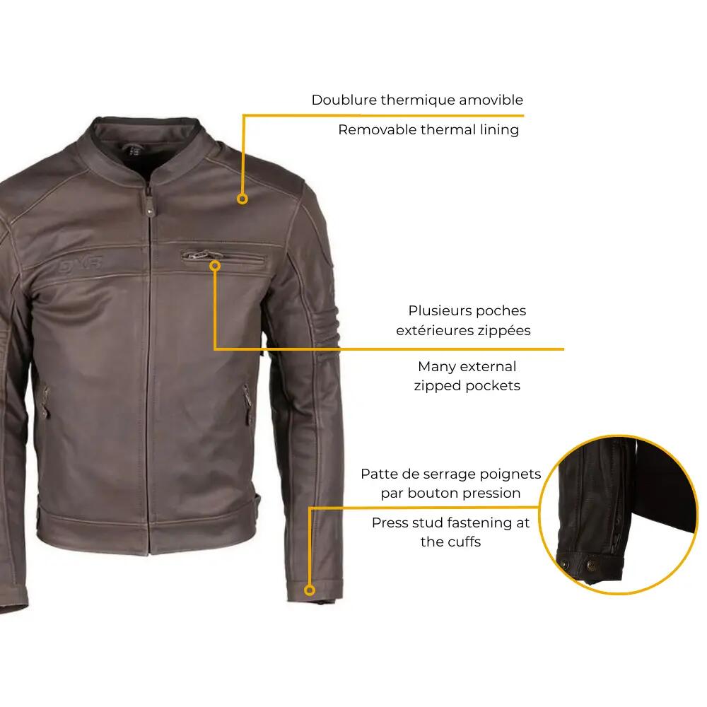 Blouson moto homme certifié | DEAN 4/7