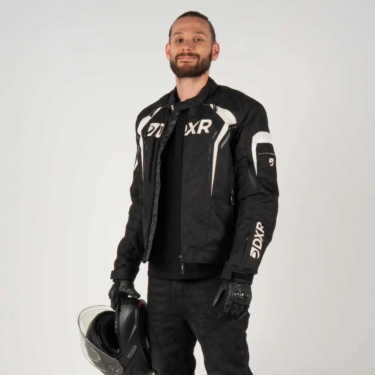 Veste trottinette vélo et moto avec protections imperméable, toutes saisons 3/7