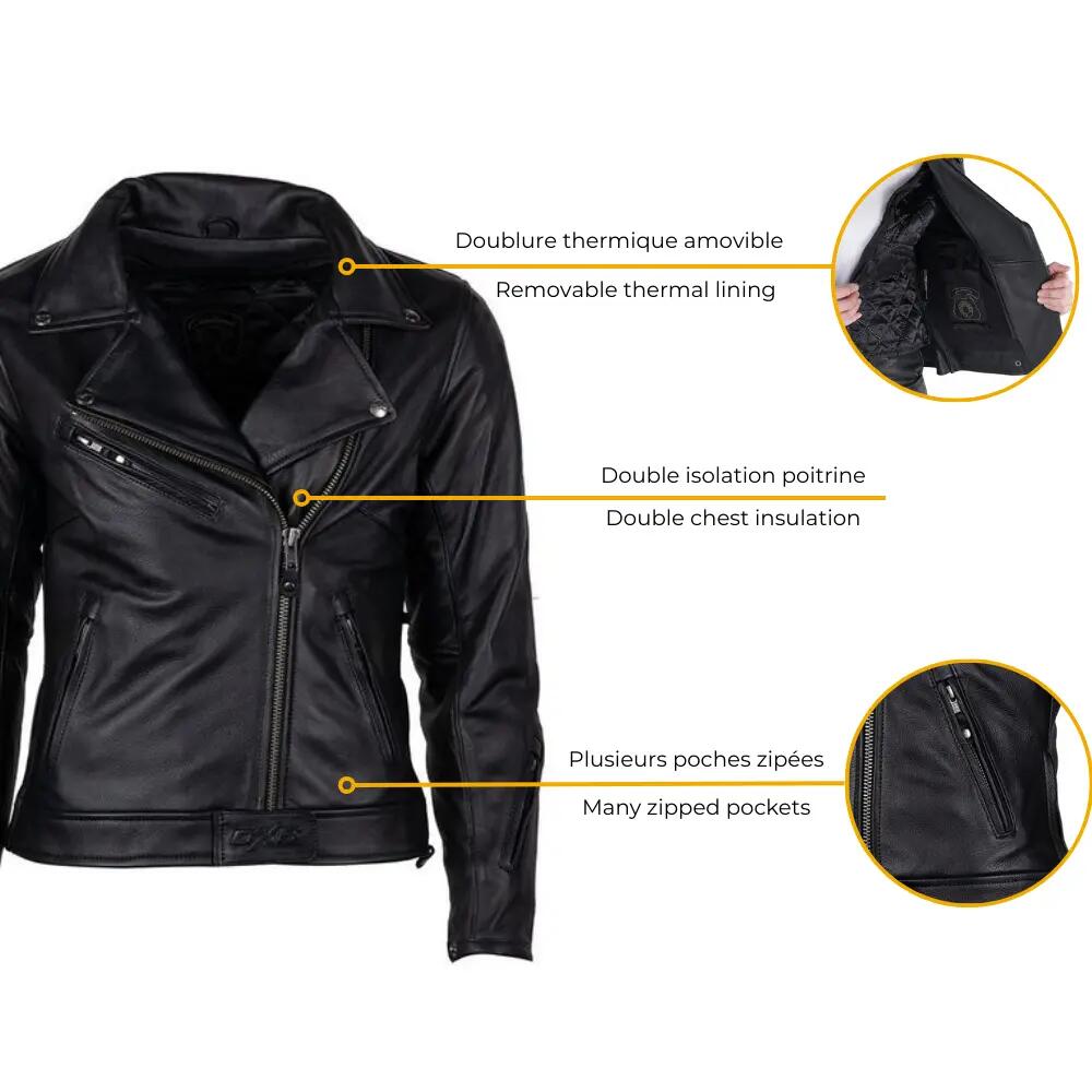 Blouson moto femme certifié | JUDE 4/7