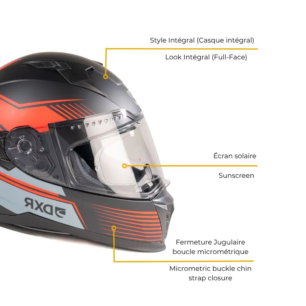 Casque intégral EROS NEO Black/Red | ECE 22.06 4/7