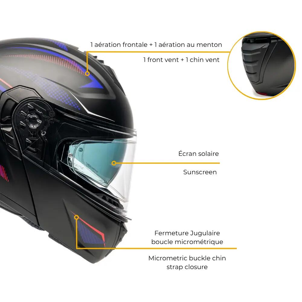 ATLAS HORIZON Adulte Noir/Violet/Rouge Mat Dexter 4/7