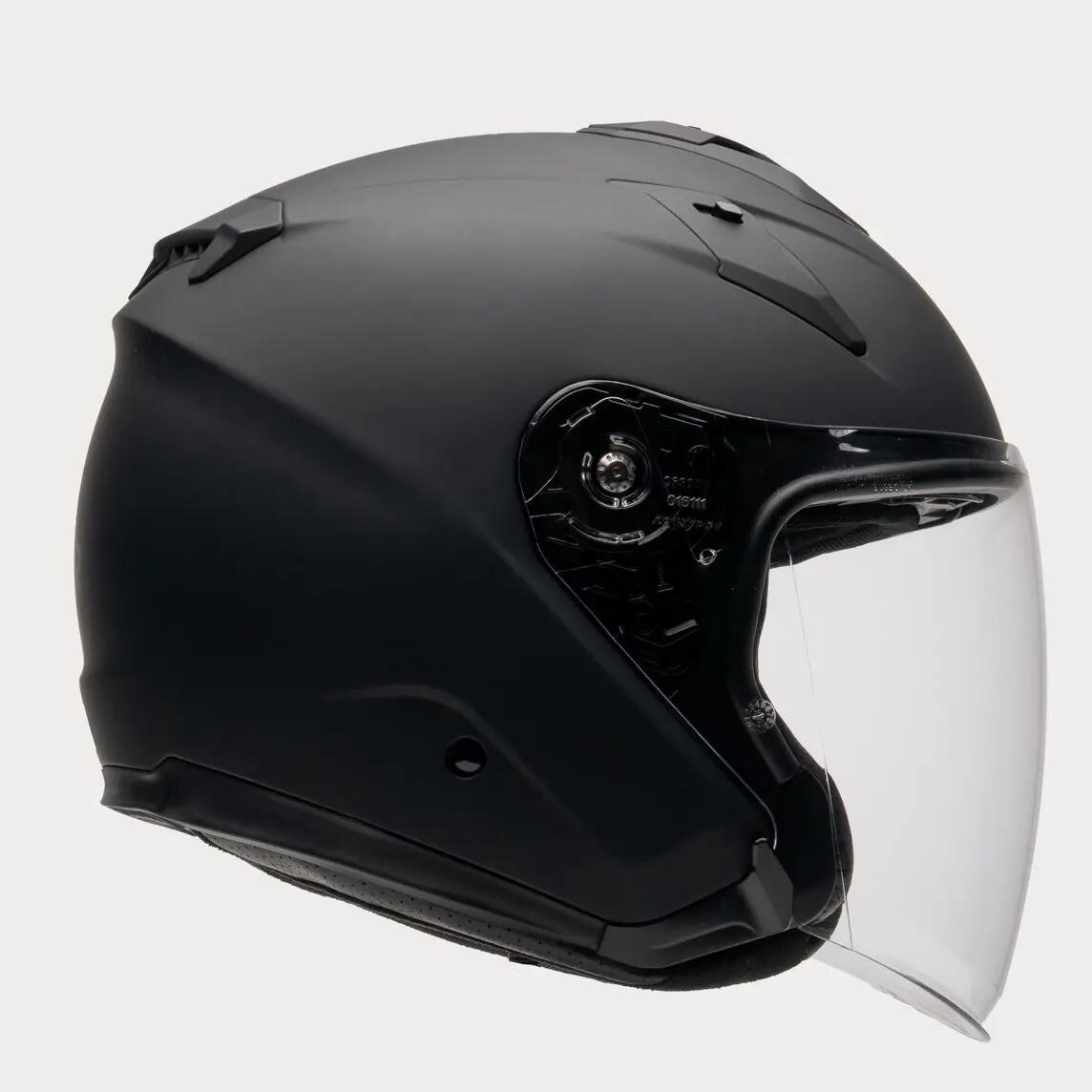Casque vélo / trottinette / scooter SODDY visière solaire Full black 3/7